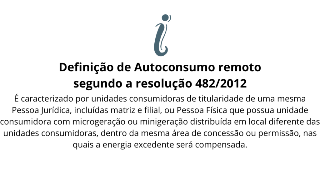 Autoconsumo remoto em energia solar